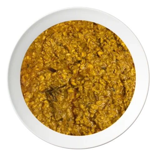 A bowl of Ukwa, a traditional Igbo breadfruit porridge, available in Bolingbrook, Illinois.